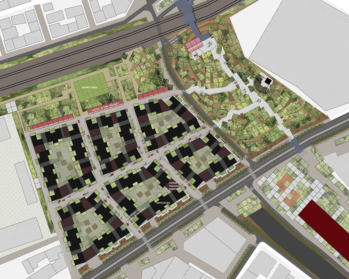 Housing Area, Tavros Athens Masterplan