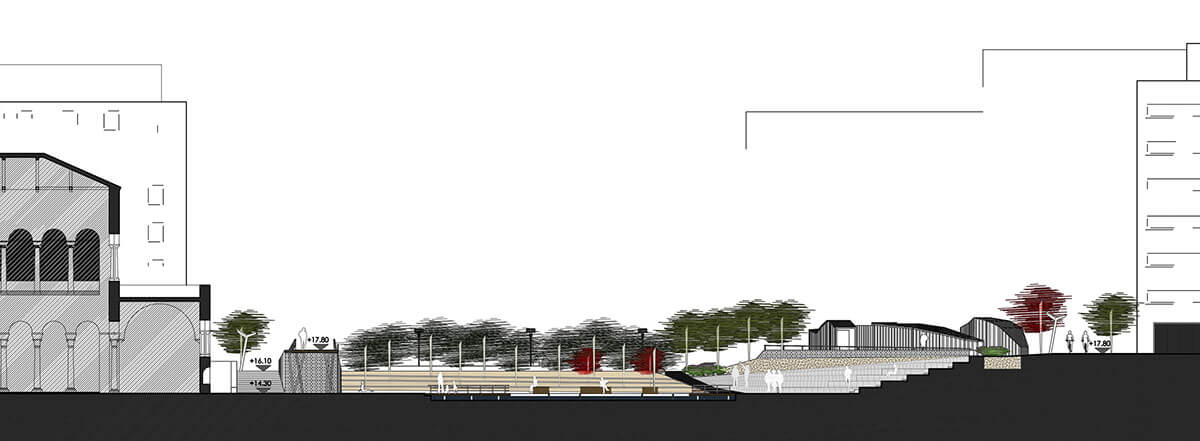 Aghias Sophias Street Regeneration Acheiropoiitos Square Section 1