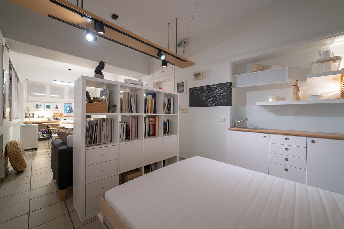 Home Office, Agios Nikolaos Wall bed Unfolded