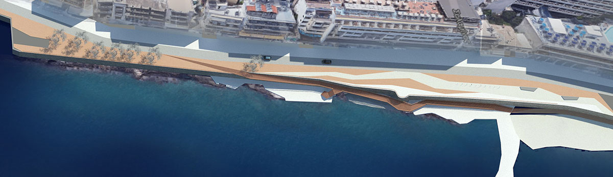 Agios Nikolaos Waterfront Bird's Eye View